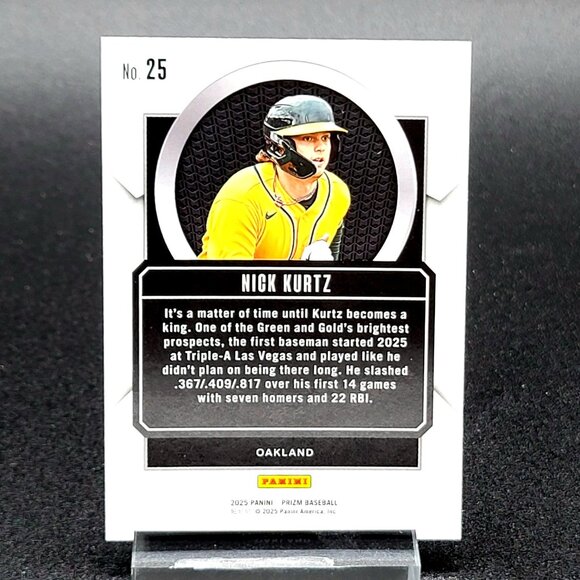 Three 2025 Nick Kurtz RC Talisman, Diamond Marvels, Holiday Athletics - Picture 7 of 7